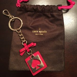 Kate Spade Cut Out Spade Key Fob/ Purse Charm